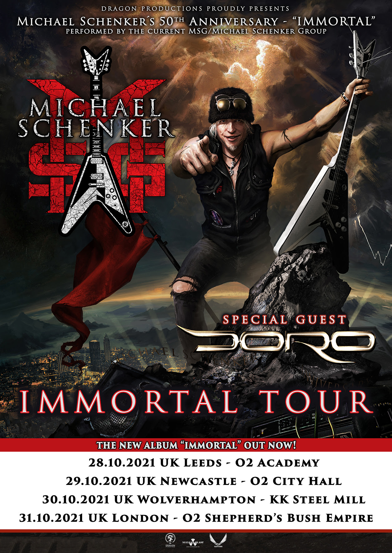 MICHAEL SCHENKER ANNOUNCES '50TH ANNIVERSARY IMMORTAL' 2021 UK TOUR