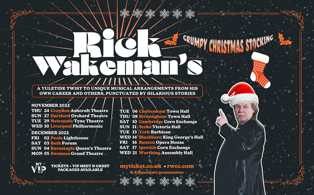 rick wakeman grumpy christmas stocking tour